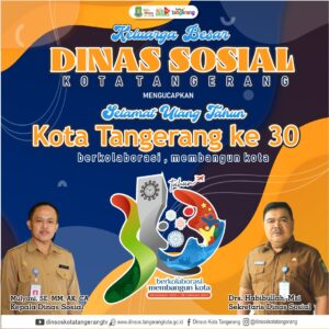 HUT Kota Tangerang ke-30, Dinsos Salurkan Bantuan Pendidikan Untuk Perguruan Tinggi.