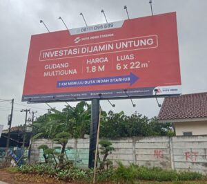 Reklame Duta Indah Starhub Diduga Berdiri Tanpa Ijin, Pemkot Tangerang Diminta Bertindak Tegas.