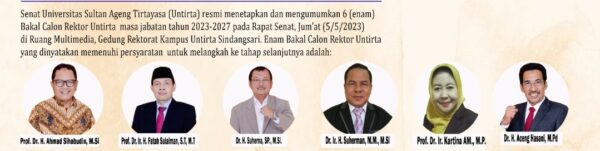Pertaruhan Integritas Untirta, Ditentukan 42 Hak Suara Pemilih Senator