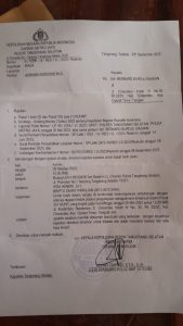 Menojok abangnya, kini berurusan sama polisi, bahkan dugaan tersangka tidak di tahan.