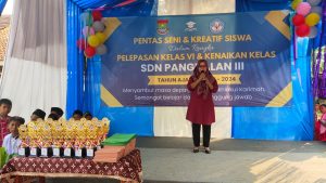 Kepsek SD Negeri 3 pangkalan IMAS SUKAESIH berpesan kepada siswa kelas 6 yang sudah lulus.