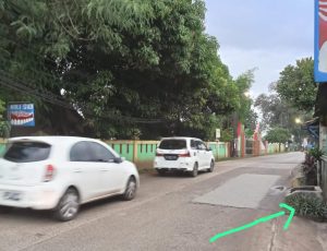 Pemkat Tangerang, jalan Tribakti Diklat, jalan tak punya parit dan selokan.