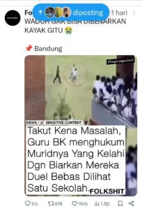 Siswa berantam di SMK sampai di vidiokan dan viral di media sosial, adu jotos.