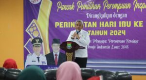 Acara ini dirangkaikan Peringatan Hari Ibu (PHI) ke-96 di Aula Gemilang Dinas Pemberdayaan Perempuan dan Perlindungan Anak (DPPPA).