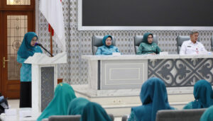 Pj Ketua TPPKK Kabupaten Tangerang, Mirasari Andi Ony : Kegiatan ini dilakukan untuk mengevaluasi kinerja dan program.