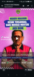 Saat Nadien di giring kerungan tahanan KPK, sempat pucat.