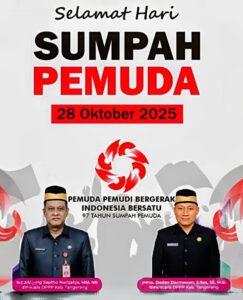 Dinas Perumahan, Pemukiman dan Pemakaman,  beserta Staf Kab Tangerang mengucapkan selamat hari ulang tahun ke 97 tahun Pemuda-Pemudi Bergerak Indonesia Bersatu.