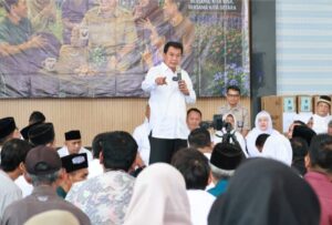 Bupati Maesyal Rasyid didampingi kepala OPD, Camat Kosambi, Teluknaga dan Camat Pakuhaji bersilahturahmi.